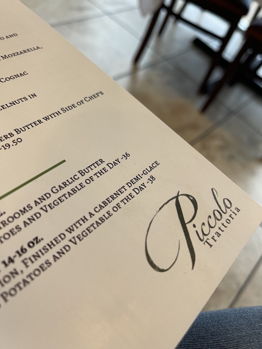 Piccolo Trattoria Menu - Image 4